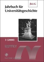Jahrbuch für Universitätsgeschichte 3 (2000) Image 1